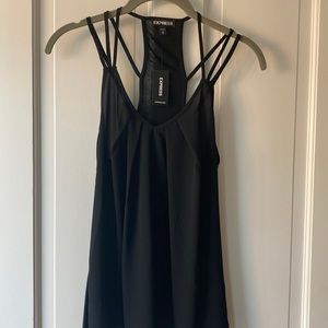 New XS Express strappy summer top tank black sexy